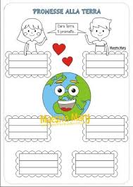 Schede Didattiche Per La Giornata Della Terra Prometto Alla Terra Earth Day Save Environment Homeschool