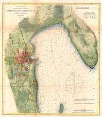 1872 Us Coast Survey Map Of Plattsburgh And Lake Champlain New York 1872