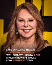 Four amazing photos of the naturally aged 86-year-old "THAT GIRL" Marlo  Thomas, created by AI, are in the comments below.👇😲