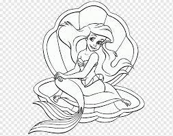 Dihalaman ini anda akan melihat gambar hitam putih princess yang ! Ariel Sebastian Disney Princess Coloring Book King Triton Disney Princess White Mammal Child Png Pngwing