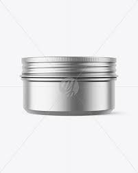100g Matte Metallic Cosmetic Tin Can Mockup In Can Mockups On Yellow Images Object Mockups
