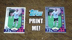• purchase topps coins to buy extra trades, new packets and exclusive live cards that are based on a. Topps Print Me Match Attax 2016 17 Youtube