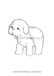 Who doesn't love a puppy? Sheepdog Puppy Colouring Page