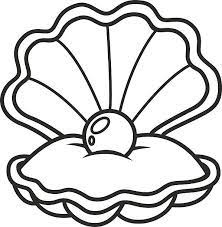 Artistic or educative coloring pages ? Clam Shell Drawing Google Search Seashell Drawing Shell Drawing Sea Shells