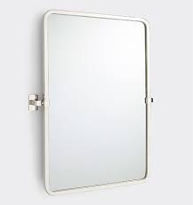 Bathroom Mirror Clipart Black And White Yaquina Rounded Rectangle Pivot Mirror Rounded Rectangle Mirror Mirror Frame Diy