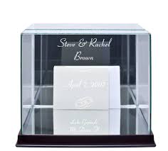 Shop wire bird cage card holders, wood photo gift boxes and hinged treasure chest keepsake card boxes to compliment your wedding reception decorations. Free Engraving Personalized Glass Wedding Card Box Money Card Box Wedding Supplies Wedding Card Boxes Wishing Wells