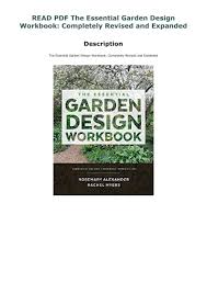 Read Pdf The Essential Garden Design Workbook Completely Revised And Expanded In 2020 Workbook Garden Design Wellness Design