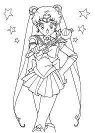 A japanese schoolgirl meets a talking cat and learns a lot about herself. Sailor Moon Sticks Coloring Pages Sailor Moon Coloring Pages Moon Coloring Pages Sailor Moon Art