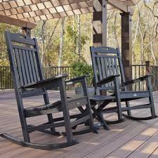 Outdoor Rocking Chair Time To Relax Outdoor Rocking Chair Trex Trex Outdoor Yacht Club 3 Piece Trex Outdoor Furniture Conversation Set Patio Bistro Patio Set