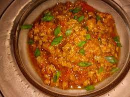 Spicy Tomato Minced Meat Aka Nam Prik Ong In Thai This Is A Surprisingly Best Meat Dishes Asian Dishes Mince Meat
