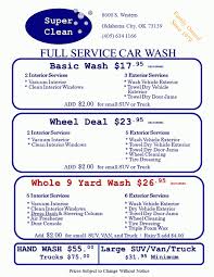 From our full service washes and express detailing services to our full service auto detailing, we make the car new again. Full Service Car Wash Oklahoma City Ok Super Clean Full Service Car Wash And Detail Shop