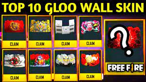 Free fire all gloo wall skin free fire glow wall collection 2021 legendary rare gloo wall free fire. Free Fire Top 10 Gloo Wall Skin All Gloo Wall Skin Free Fire Youtube