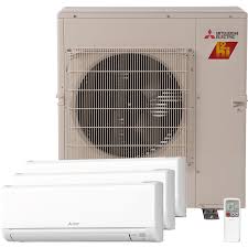 Or maybe augment your existing centralized air conditioning unit? Mitsubishi 27 000 Btu Tri Zone Mini Split Heat Pump 6k 6k 15k Sylvane