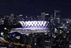 The ceremony takes place in tokyo's national stadium. Khzbb7j2uv75um