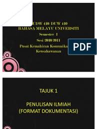 Sehingga karya tulis yang kita buat bebas dari koreksi. Tajuk 2 Format Dokumentasi Apa