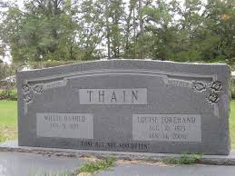 Willie Harold Thain (1920-2019)