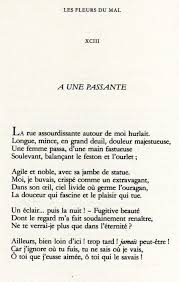 A Une Passante Charles Badelaire In Her Over Citations Par Genre Poeme Francais Poeme Et Citation