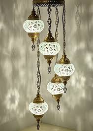 The good news is that ceiling lights come in different colors, shapes, patterns, and so on. Turkish Moroccan Mosaic Glass Chandelier Lights Hanging Ceiling Lamps Amazon Com