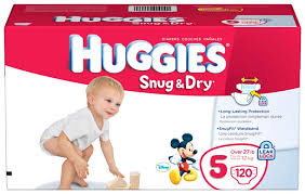 Huggies Snug Dry Diapers Size 5 Giant Pack 120 Count