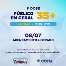 O agendamento deve ser feito através do guaramirim.atende.net. Covid19 Cotia Comeca A Vacinar A Faixa Etaria 35 Anos Acima Prefeitura De Cotia