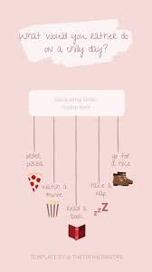 Night In Activities Instagram Template In 2020 Instagram Template Instagram Story Questions Instagram Emoji