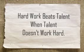 It is hard to beat someone with the. Hard Work Beats Talent Out Of Comfort