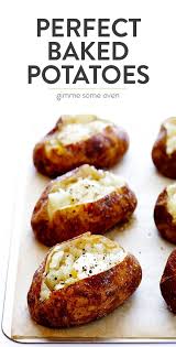 The Best Baked Potato Recipe Gimme Some Oven Recipe Best Baked Potato Perfect Baked Potato Baked Potato Recipes