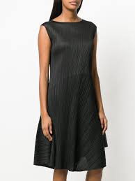 Pleats Please Issey Miyake Asymmetric Pleated Dress Black Pleated Dress Black Pleated Dress Dresses