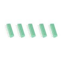 Klemmenblock-Steckverbinder, 10 Stück/Satz 12-poliger 2,54-mm-Raster,  grüner PCB-Universal-Schraubklemmenblock-Steckverbinder, für ...