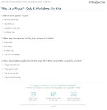 Click on each clue for its answer. What Is A Pirate Quiz Worksheet For Kids Study Com