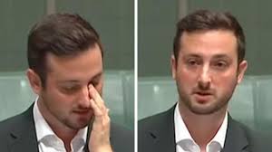 New Greens MP Stephen Bates tears up during maiden speech to parliament