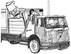 Paper recycling bin coloring page. Garbage Recycling City Of Evansdale