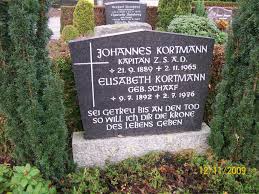 Grab von Elisabeth Kortmann (geb. Schaaf) (09.07.1892-02.07.1976 ... - aa283