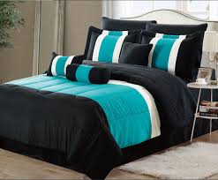 Our california king size bedding includes western king size bedspreads and covers is available in many styles, colors, and patterns all at discount prices. 11 Piece Oversized Teal Blue And Black Comforter Set Bedding With Sheet Set California King M Blue Comforter Sets Blue Comforter Sets Queen Teal Comforter