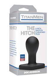 Amazon.com: Doc Johnson Titanmen - The Hitch - 4 Inch Smooth Cushioned Plug  - 4.2
