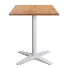 Nordic Square Cafe Table White Base Apex