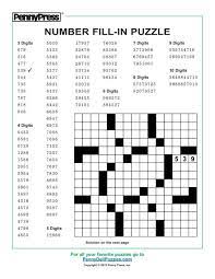 International customers can reach us … Number Fill In Puzzle Pennydellpuzzles