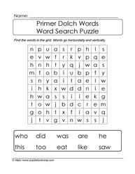 Math crossword puzzles make it fun for students to review addition, subtraction, multiplication, and division. Dolch Sight Words Primer Learn With Puzzles