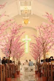 41 romantic cherry blossom wedding ideas. Featured Wedding Aileen Carl Wedding Articles Blossom Tree Wedding Cherry Blossom Wedding Church Wedding Decorations