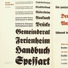 Deutsche Anzeigenschrift By Rudolf Koch For D Stempel 1932 Blackletter Fraktur Type Typespecimen Lettering Design Lettering Book Design