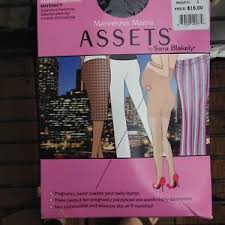 Details About Marvelous Mama Assets Perfect Pantyhose Sz 2 Black Maternity Spanx Sara Blakely