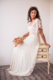 4.71 reviews (7) spaghetti lace sleeveless wedding gown. Lace Flowy Wedding Dress Loose Top Wedding Dress Champagne Etsy