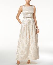 Jessica Howard Embellished Boat Neck Gown Dresses Women Macy S Casual Wedding Dress Dresses Macy Dresses
