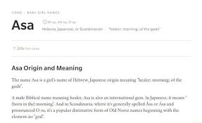 All our names originate from england or have a. Home Baby Girl Names A Qay Sa Ah Sa O Sa Sa Hebrew Japanese Or Scandinavian I Healer Morning Of The Gods Asa Origin And Meaning The Name Asa Is A Girl S Name Of Hebrew