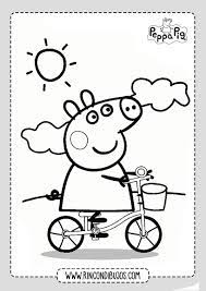 Dibujo Peppa Pig Jugando Para Colorear Rincon Dibujos Dibujo De Peppa Pig Peppa Pig Para Colorear Peppa Para Pintar