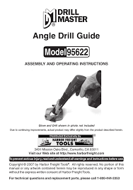 Excellent return policy on the most for everyone in the box. Drill Master Angle Drill Guide 95622 Item 95622 Owner S Manual Manualzz