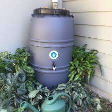 This rain barrel can provide up to 50 gallons of pure water. 60 Gallons Gal Plastic Drainable Dual Overflow Rain Barrel Rain Barrel Rain Barrel Stand Rain Water Collection System