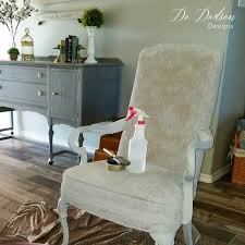 How To Paint Fabric On A Chair The Easy Way Painting Fabric Chairs Painting Fabric Furniture Chair Fabric
