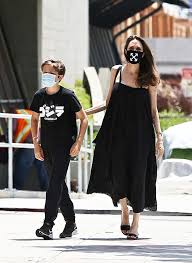Does angelina jolie have tattoos? Angelina Jolie Shopping With Her Kids Why She Loves The Outings Hollywood Life