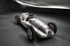 Auto Union Type D Twin Supercharger Silver Arrow Virage8 Voiture Auto Moteur V12